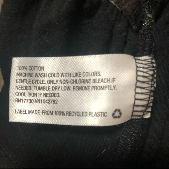 Wild Fable Black V-Neck Peplum Crop Tank Top | Ruffle Hem | Size S - Picture 2 of 3